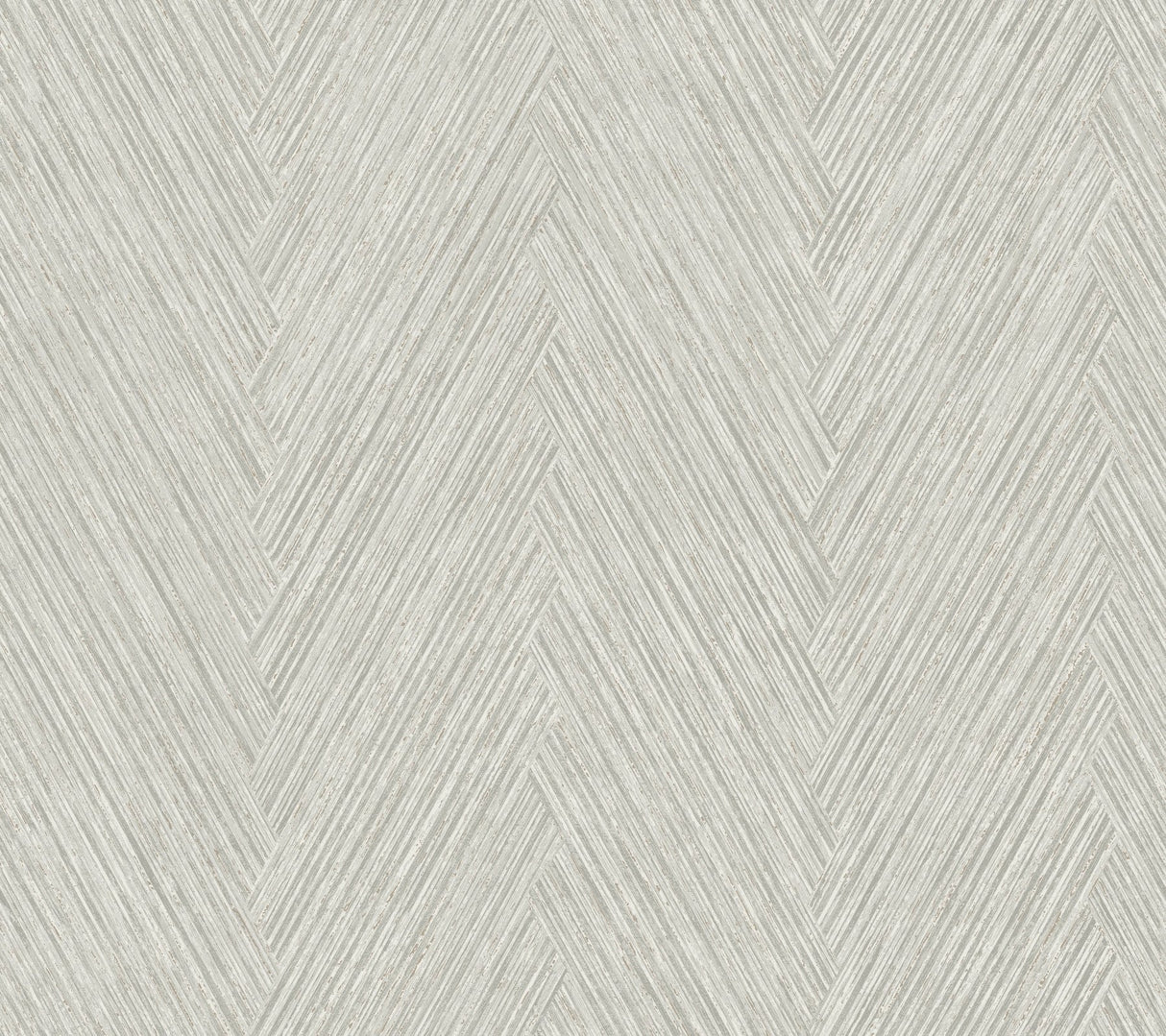 Thatched Chevron Dove Wallpaper with Metallic Raised Ink in Transitional Chevron Pattern - York FM1055