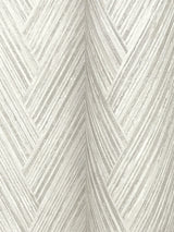 Thatched Chevron Dove Wallpaper with Metallic Raised Ink in Transitional Chevron Pattern - York FM1055