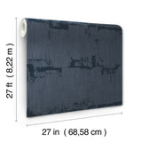 Rhythm & Rhyme Night Sky Wallpaper with Modern Geometric Metallic Effect - York FM1061