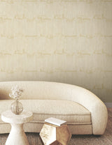 Rhythm & Rhyme Straw Geometric Modern Wallpaper with Metallic Raised Ink - York FM1063