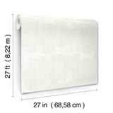 Rhythm & Rhyme White Wallpaper with Modern Geometric Abstract Blocks - York FM1064