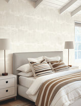 Rhythm & Rhyme White Wallpaper with Modern Geometric Abstract Blocks - York FM1064