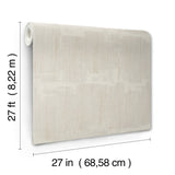 Rhythm & Rhyme Taupe Wallpaper with Modern Geometric Abstract Stripe, Metallic Raised Ink - York FM1065