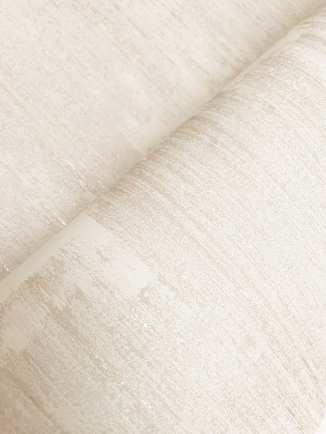 Rhythm & Rhyme Sand Wallpaper with Modern Geometric Pattern and Metallic Raised Ink - York FM1066