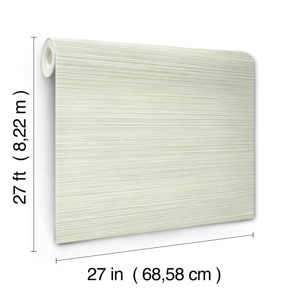 Alignment Grass Green Vertical Stria Wallpaper with Raised Ink Texture - York FM1071