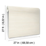 Alignment Warm Neutral Striped Wallpaper with Raised Ink Texture - York FM1073