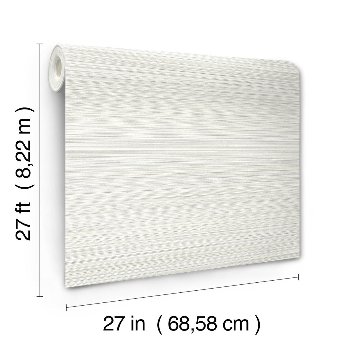 Alignment Grey Wallpaper with Raised Ink Striped Motif - York FM1074
