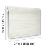 Alignment Grey Wallpaper with Raised Ink Striped Motif - York FM1074