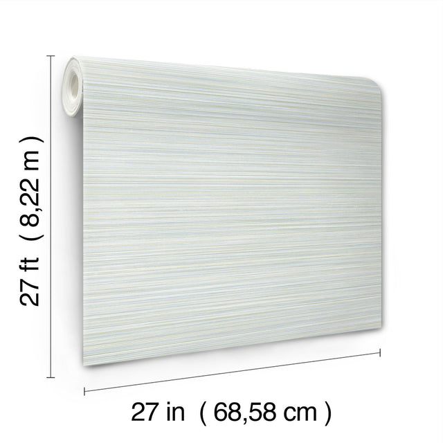 Alignment Blue Stripes Raised Ink Non Woven Wallpaper - York FM1075