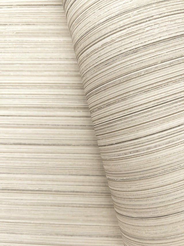 Alignment Taupe Stripes Raised Ink Wallpaper - York FM1076