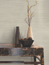 Alignment Taupe Stripes Raised Ink Wallpaper - York FM1076