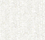 Kaleidoscopic Soft Neutral Geometric Wallpaper with Metallic Raised Ink - York FM1083