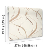Ink Flow Baked Clay Modern Non Woven Wallpaper - York FM1091