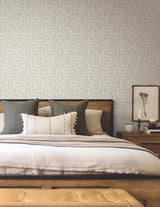 Looking Glass Grey & Silver Geometric Metallic Wallpaper - York FM1102