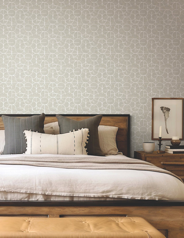 Looking Glass Grey & Silver Geometric Metallic Wallpaper - York FM1102
