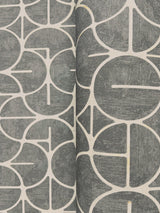 Looking Glass Charcoal Geometric Metallic Non Woven Wallpaper - York FM1104
