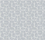 Looking Glass Chambray Geometric Metallic Transitional Wallpaper - York FM1106