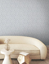 Looking Glass Chambray Geometric Metallic Transitional Wallpaper - York FM1106