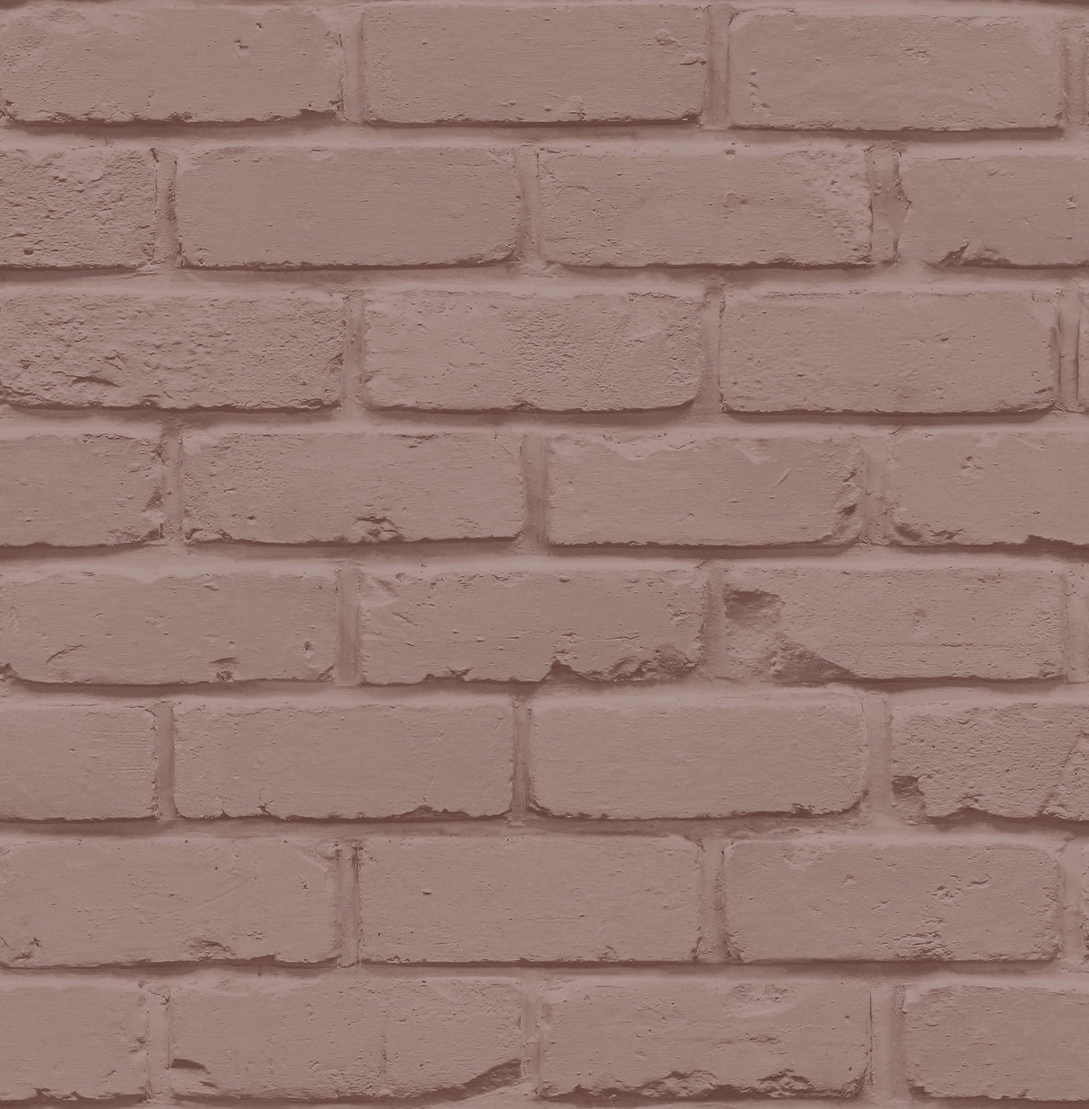 Alpin Pink Painted Brick Wallpaper by Fine Decor – swatch showing painted brick texture