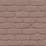 Alpin Pink Painted Brick Wallpaper by Fine Decor – swatch showing painted brick texture