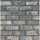 Darren Grey Loft Brick Wallpaper pattern in cool grey tones