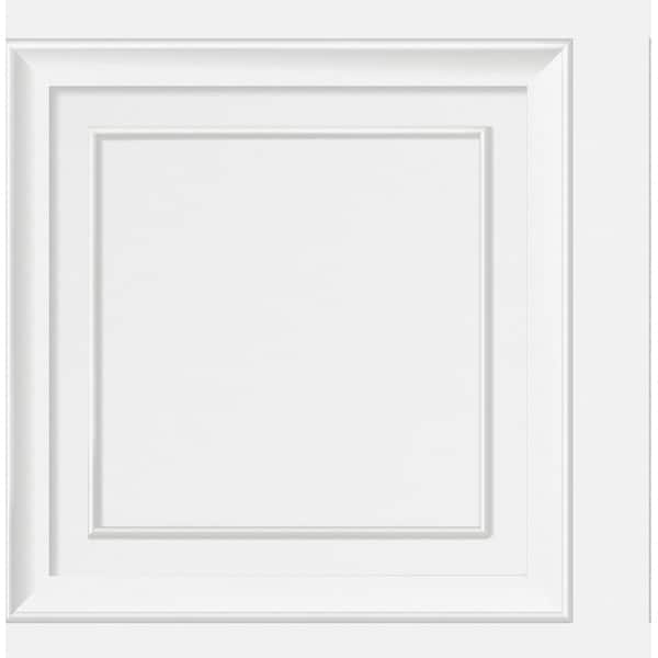 Fine Decor Distinctive White Square Panel Wallpaper FD43298