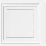 Fine Decor Distinctive White Square Panel Wallpaper FD43298