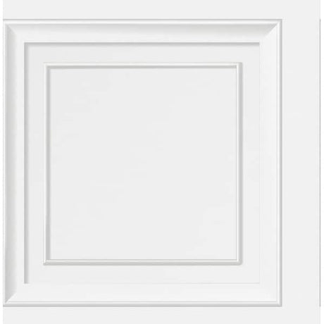 Fine Decor Distinctive White Square Panel Wallpaper FD43298