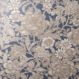Fine Decor Hedgerow Navy Floral Trails Wallpaper roll and room setting