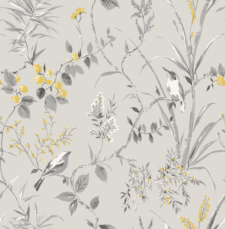 Fine Decor Mariko Grey Botanical Wallpaper – M1551