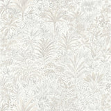 Fine Decor Meilani White & Silver Palm Landscape Wallpaper (M95677)