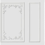 Rhonda White Ornate Paneling Wallpaper by Fine Decor