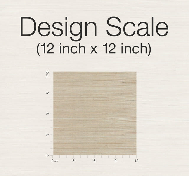 Sisal Grasscloth Silver & Beige Metallic Wallpaper Wheat - York GC0700