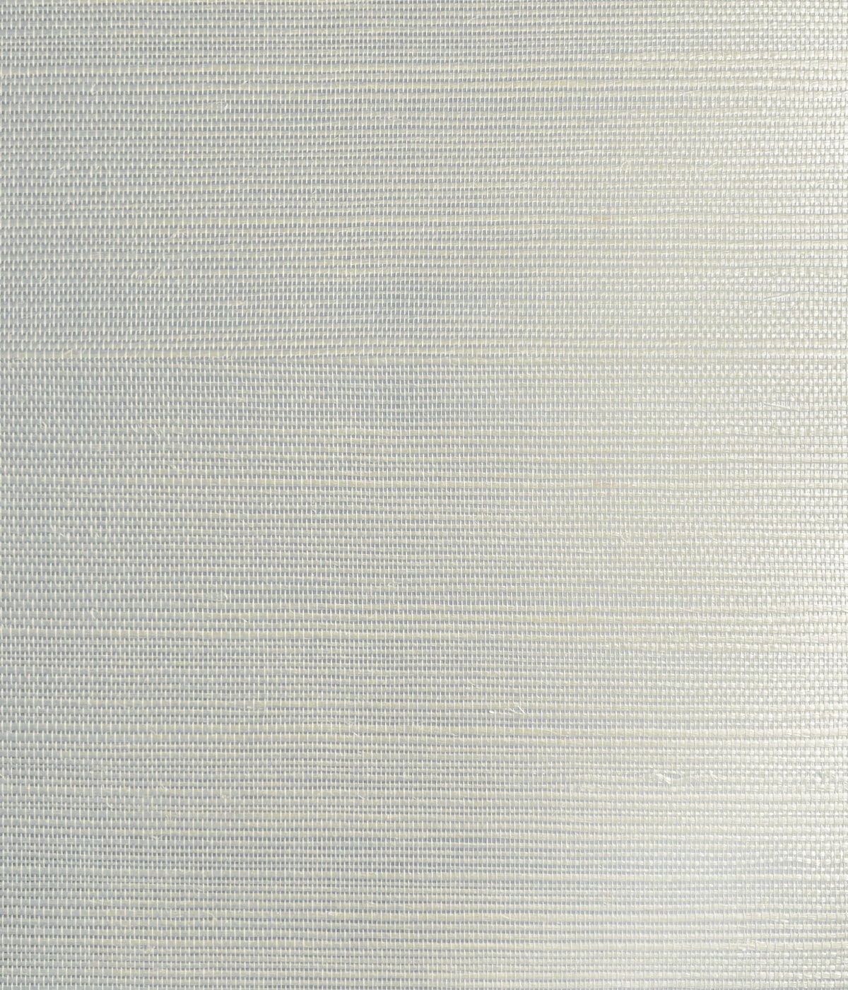 Bleached Sisal grasscloth wallpaper in Platinum Silver with metallic woven texture