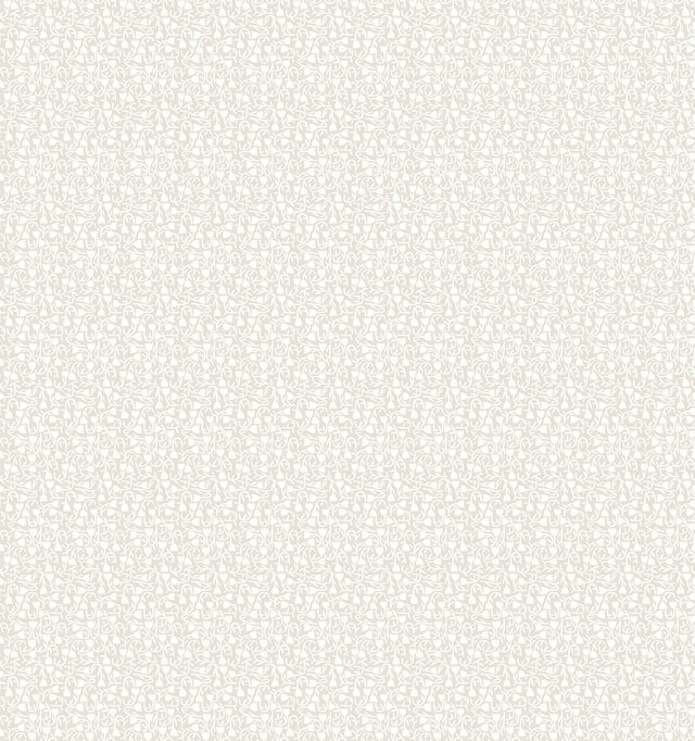 Aino Taupe Tiny Tulip Wallpaper with Whimsical Botanical Floral Pattern - Brewster GHS50131W