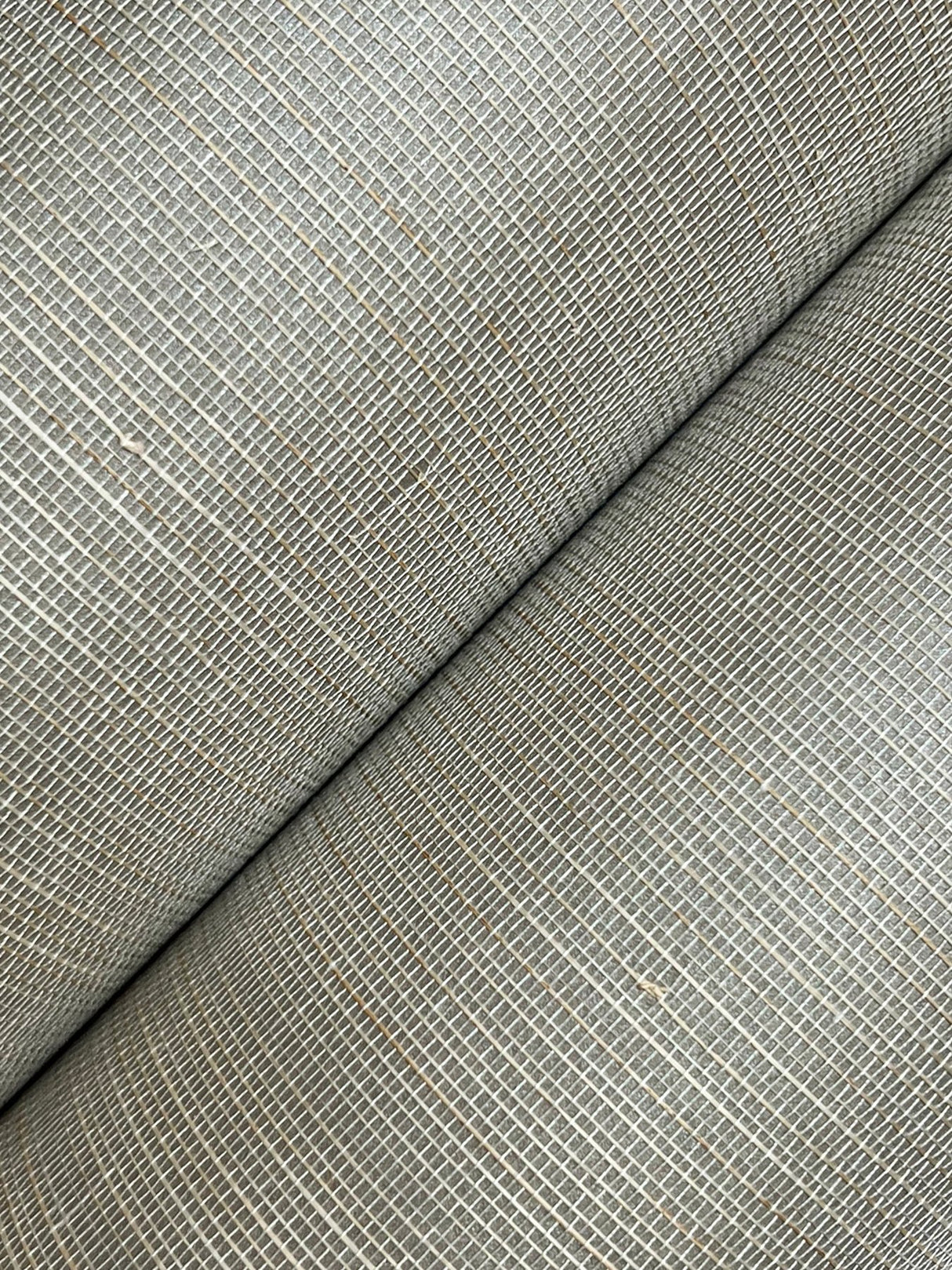 Abaca Weave Taupe Wallpaper with Traditional Grasscloth Texture - York GL0500GV