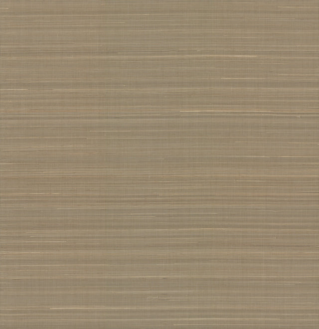 Abaca Weave Brown Grasscloth Wallpaper with Natural Woven Texture - York GL0502