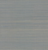 Abaca Weave Blue Grasscloth Wallpaper with Natural Woven Weave - York GL0503