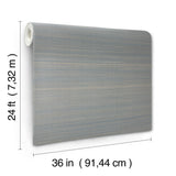 Abaca Weave Blue Grasscloth Wallpaper - York GL0503GV SAMPLE