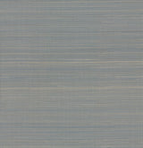 Abaca Weave Blue Grasscloth Wallpaper with Natural Woven Weave - York GL0503SAM