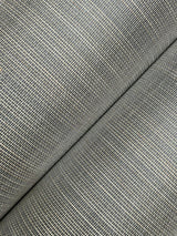Abaca Weave Charcoal Grasscloth Wallpaper with Hand-Loomed Abaca Texture - York GL0504GV