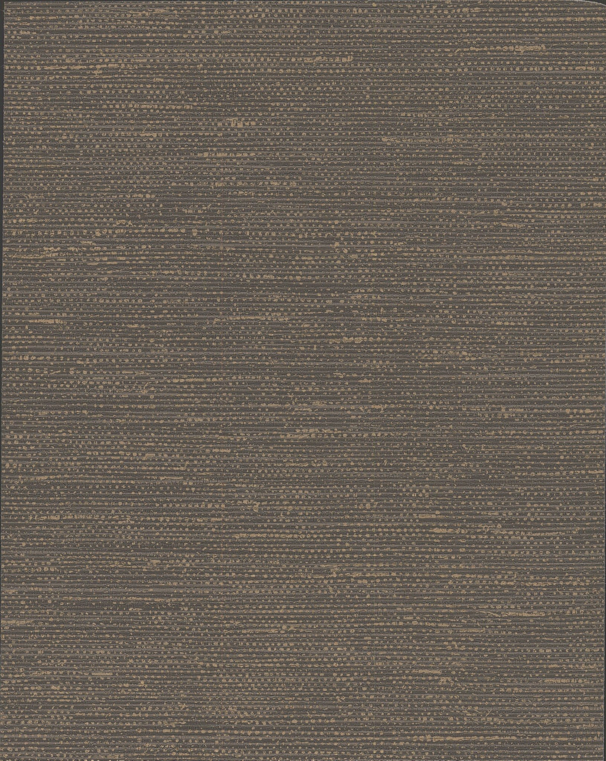 Essence Brown Metallic Wallpaper with Faux Grasscloth Texture - York GL0511N