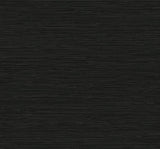 Black faux grasscloth textured vinyl wallpaper