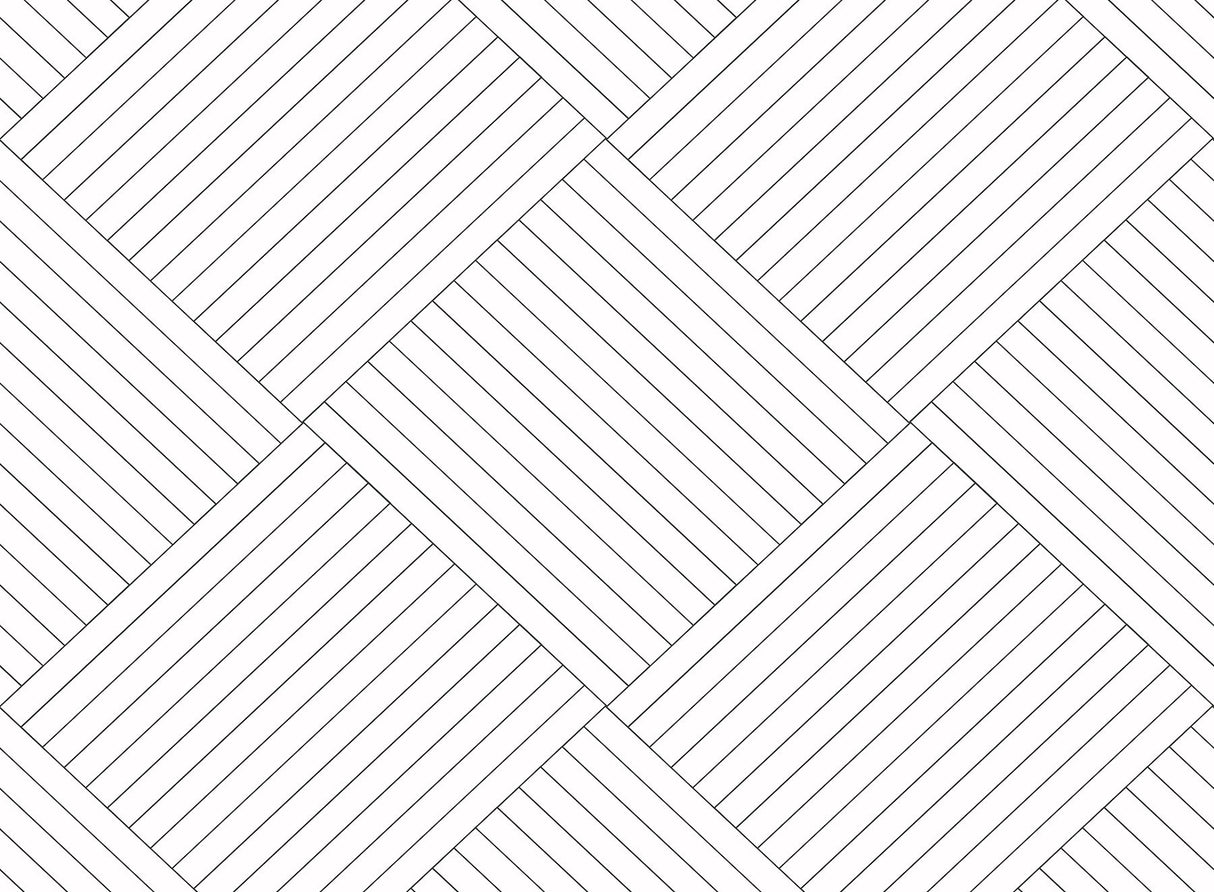 Twisted Tailor White Geometric Prepasted Wallpaper - York GM7565