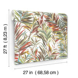 Swaying Palms Rouge & Mink by York Wallcoverings Botanical Wallpaper – York Wallcoverings GN2541