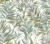 York Swaying Palms Olive & Aegean non woven wallpaper roll GN2542
