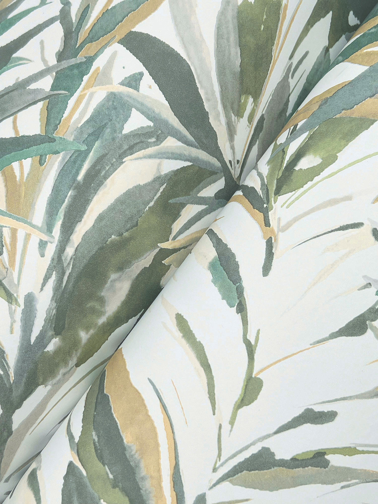 Swaying Palms Olive & Aegean by York Wallcoverings Non Woven Wallpaper- York Wallcoverings GN2542
