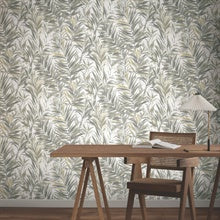 Swaying Palms Neutral by York Wallcoverings Botanical Wallpaper- York Wallcoverings GN2543