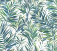 Swaying Palms Green & Blue non woven wallpaper roll by York Wallcoverings GN2544