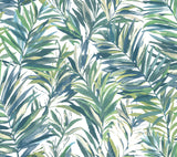 Swaying Palms Green & Blue non woven wallpaper roll by York Wallcoverings GN2544